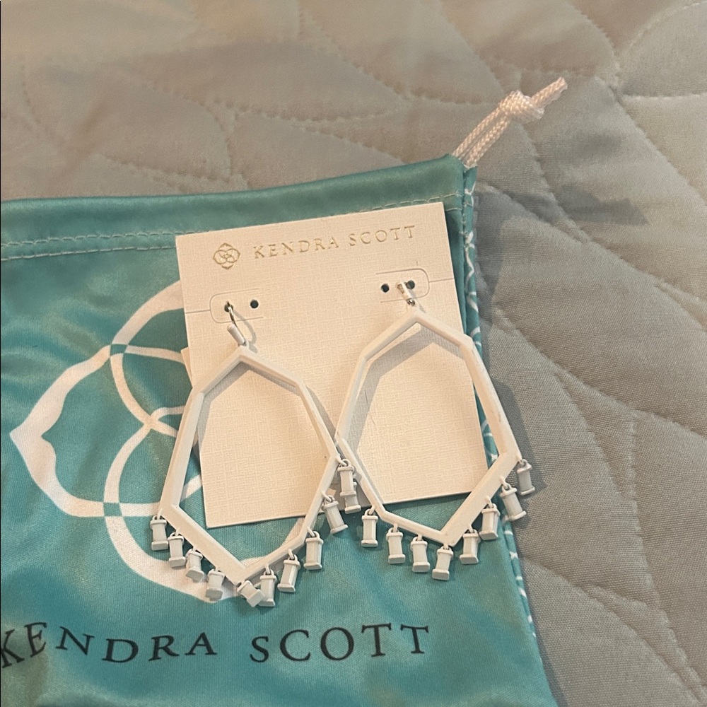 Kendra Scott Silver Geometric Earrings